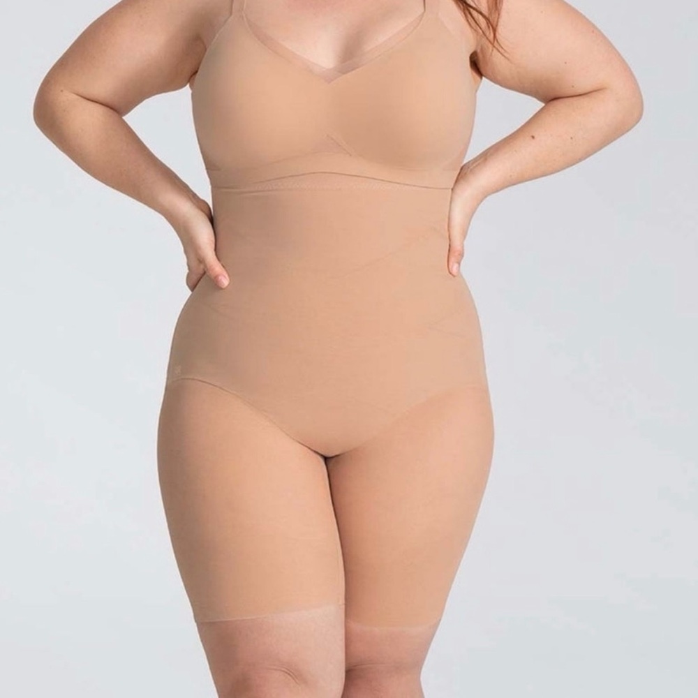 Honeylove Nude High-Waist Shaping Shorts